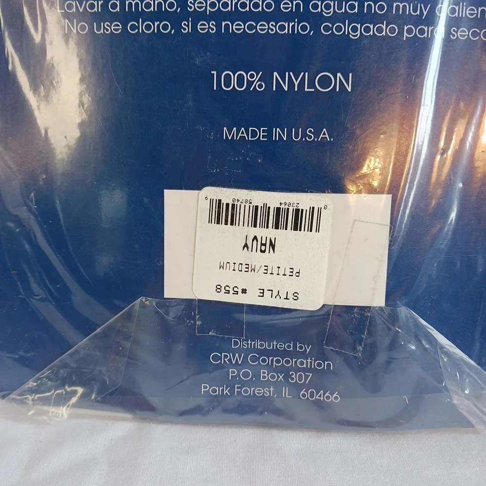 Vintage Camelot Navy Sheer Leg Pantyhose Petite Medium